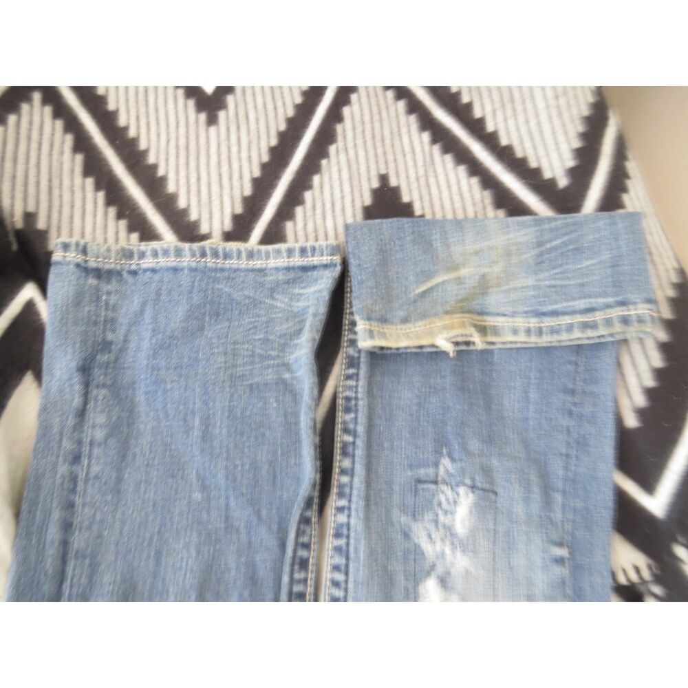 Miss Me Y2K Low Rise Distressed Bootcut Bling Jeans  28 EUC *read - Picture 12 of 15